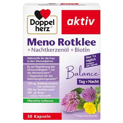 Rotklee-Kapseln Doppelherz Meno Rotklee mit Nachtkerzenöl
