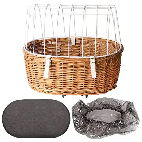 Hundefahrradkorb Klickfix Pulp mit Doggy Basket für Gepäckträger