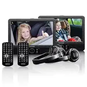 Lenco DVP-939 Auto-DVD-Player Set mit 2x 9 Zoll Bildschirmen