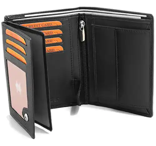 Geldbörse Herren Fa. Volmer aus schwarzem Nappa-Leder mit RFID-Schutz