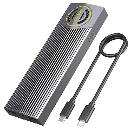 NVMe USB Adapter Inateck Gehäuse mit Lüfter für effektive Wärmeableitung