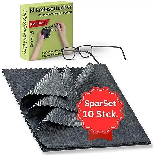 Brillenputztücher Putzheld 10 Stück Mikrofaser für optimale Reinigung