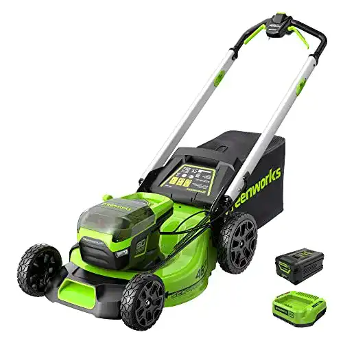 Greenworks Pro 60V Elektro-Rasenmäher mit 46 cm Schnittbreite