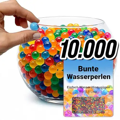 Wasserperlen Comforder für Pflanzen, buntes Set mit ca. 10.000 Perlen