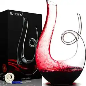 Dekanter Nutriups Swan für Rotwein aus Kristallglas