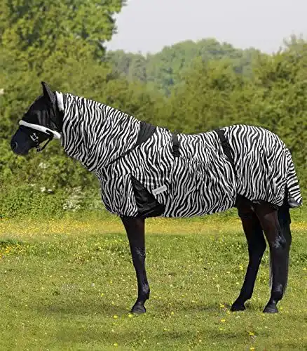 Ekzemerdecke für Pferde von Waldhausen im Zebra-Design, 115 cm