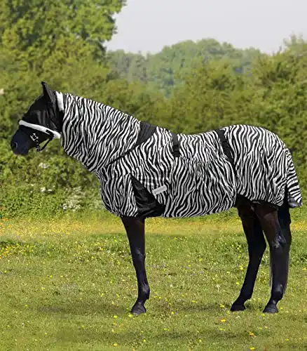 Ekzemerdecke für Pferde von Waldhausen im Zebra-Design, 115 cm