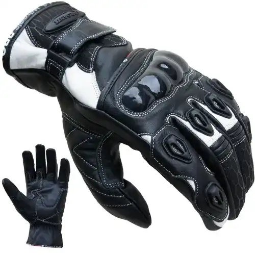Motorradhandschuhe PROANTI aus Leder in kurzer Ausführung