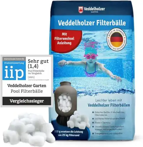 Filterbälle Veddelholzer Pool aus leichtem Material für effektive Filterleistung