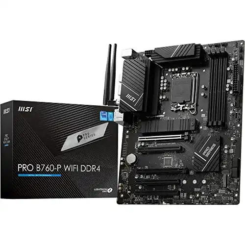 MSI PRO B760-P WiFi DDR4 Mainboard ATX für Intel Prozessoren