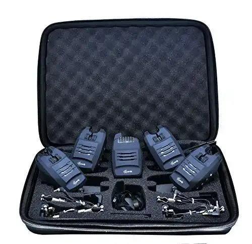 Bissanzeiger Set CARP ON 4+1 mit Swinger und Anti-Diebstahl-Funktion