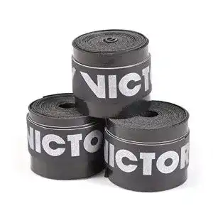 Tennisgriffband Bonmac Victor Over Grip Tour Black, 3er Pack