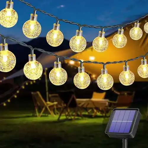 Solar Lichterkette für außen mit 50 LED, 23 Fuß Länge