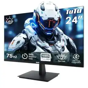 Randloser 24 Zoll Full HD Monitor mit VA Panel und 75Hz