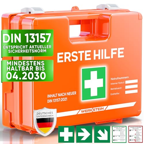 Werkstein Erste Hilfe Kasten mit vollständigem Inhalt für Fahrzeuge