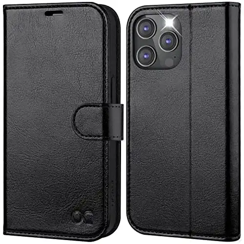 Ocase iPhone 14 Pro Hülle mit Kartenfach und RFID Schutz