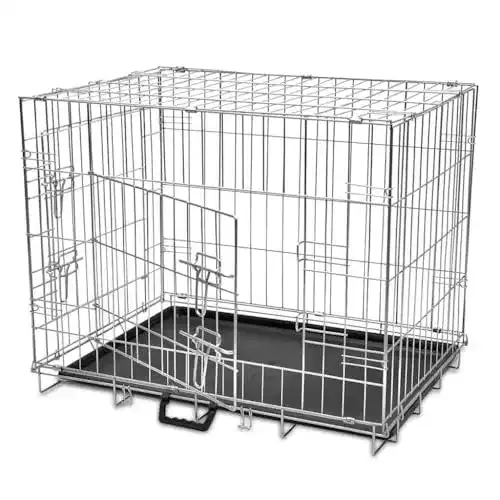 Hundekäfig Vidaxl Faltbar M Drahtkäfig für Hunde und Transport