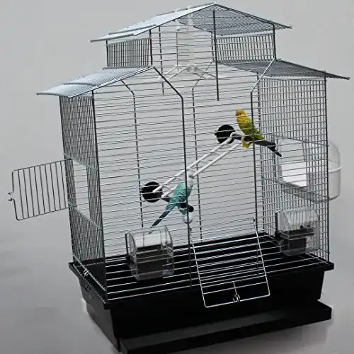 Vogelkäfig für Wellensittiche und Exoten, 60 cm, Vogelbauer