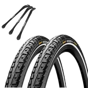 Drahtreifen 2er Set Continental Ride Tour 28 Zoll mit optionalen Schläuchen