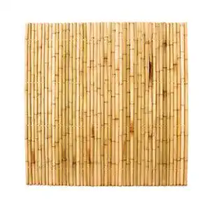 Bambuszaun Sichtschutz 180 x 180 cm aus dicken Bambusrohren