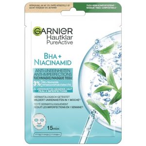 Garnier Tuchmaske für fettige Haut mit Teebaumöl und Salizylsäure