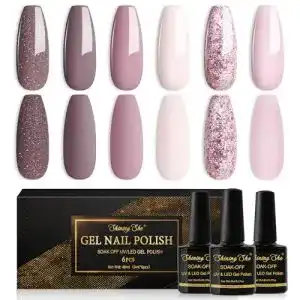 Gel-Nagellack Shining She UV Nagellack Set mit 6 Farben