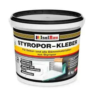 Styroporkleber Isolbau, 4 kg Eimer für Styropor-Dämmmaterialien