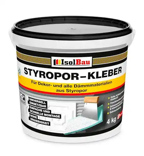 Styroporkleber Isolbau, 4 kg Eimer für Styropor-Dämmmaterialien