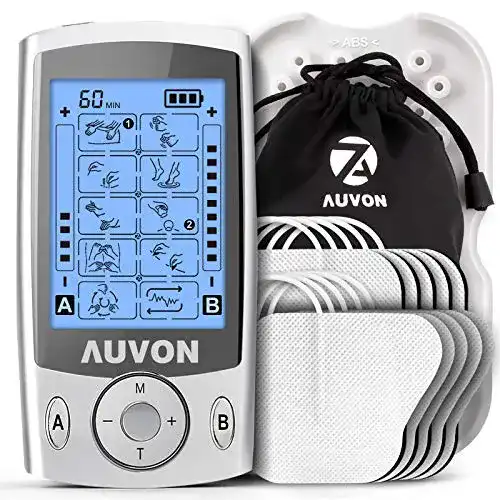 AUVON TENS Gerät mit 2 Kanälen für Schmerztherapie
