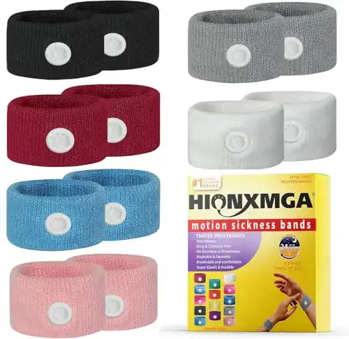 Akupressurarmbänder gegen Seekrankheit von Hionxmga 6 Paar