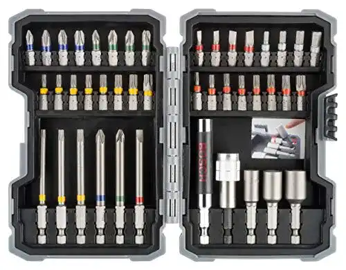 Bitset Bosch Zubehör 43-teilig Schrauberbits und Steckschlüssel Set