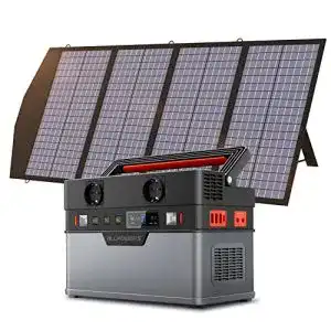 Powerstation mit Solarpanel Allpowers 606Wh 700W für Camping und Notfälle