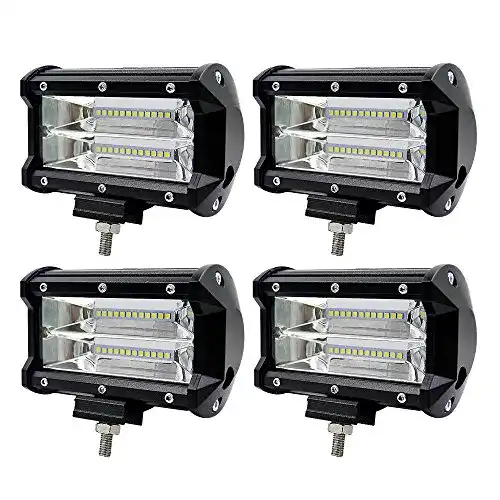 WZTO LED Arbeitsscheinwerfer 10800LM 24 LED Zusatzscheinwerfer DC 12-24V