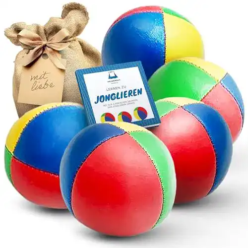 Jonglierbälle Heldengut 5er Set für Kinder und Erwachsene