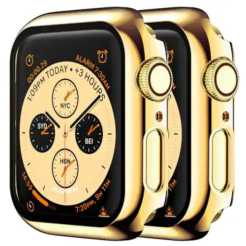 Hankn Hart Hülle für Apple Watch 6, 5, 4 und SE – 2 Stück 40mm