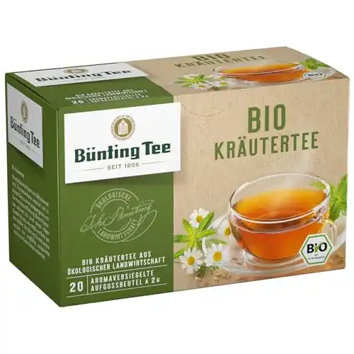 Bünting Bio Kräutertee 20 x 2g Beutel im 3er Pack