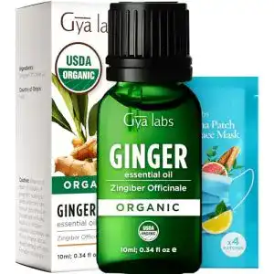 Ingweröl von Gya Labs – Ätherisches Bio-Öl für Körperkomfort (100% rein, 10ml)