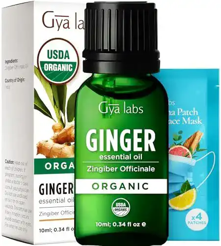 Ingweröl von Gya Labs – Ätherisches Bio-Öl für Körperkomfort (100% rein, 10ml)