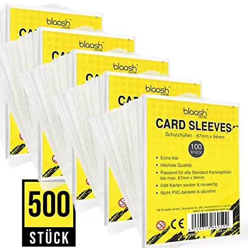 Kartenhüllen blaash Card Sleeves 500 Stück für Spiel- und Sammelkarten