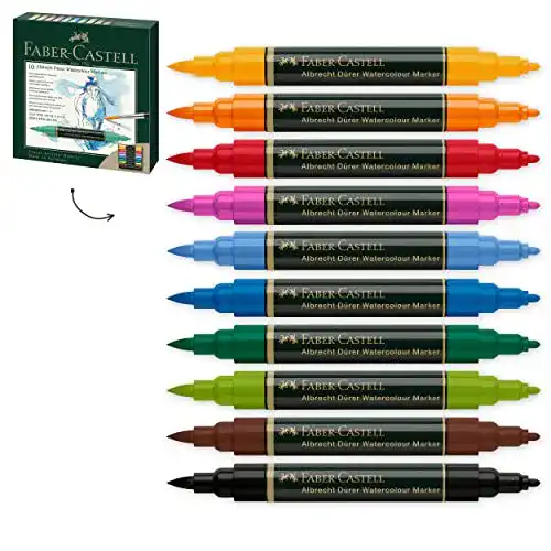 Faber-Castell Aquarellmarker Albrecht Dürer Pinselstifte 10er Set