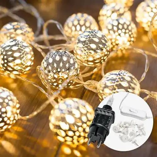 Lichterkette CozyHome Marokkanisch mit 20 warmweißen LEDs
