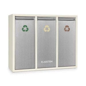 Mülleimer-Trennsystem Klarstein Ordnungshüter 3 – 3-fach Mülltrennung