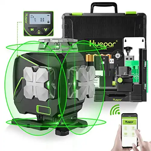 Kreuzlinienlaser Huepar 16 Linien mit Selbstnivellierung und Bluetooth
