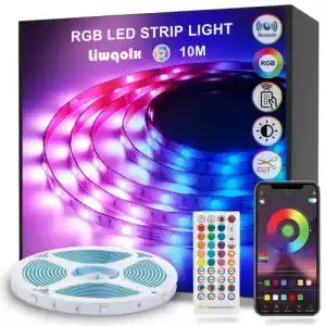LED-Streifen 10m Liwqolx mit Bluetooth-Funktion