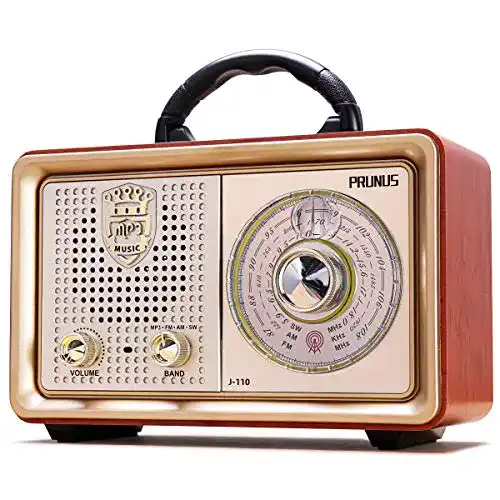 Prunus J-110 Retro Radio mit Bluetooth und AM/FM/SW Empfang