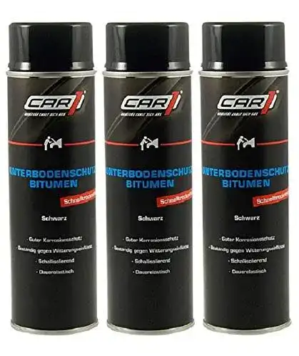 Unterbodenschutz CAR1 3 x 500ml Bitumen Versiegelung