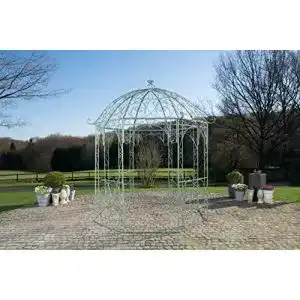 Pavillon aus Metall für Garten im Jugendstil CLP Rosenpavillon Leila