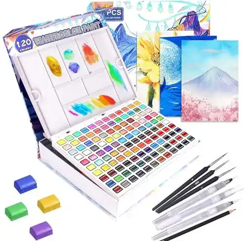 Aquarellfarben Gunsamg 120 Professionelles Set für Künstler