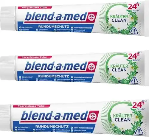 Blend-a-med Zahnpasta 3 x Kräuter Clean Rundumschutz 75ml