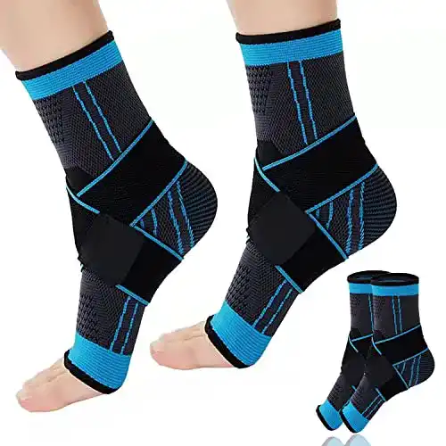 Fußbandage MILAIUN Sprunggelenkbandage, 1 Paar, einstellbar